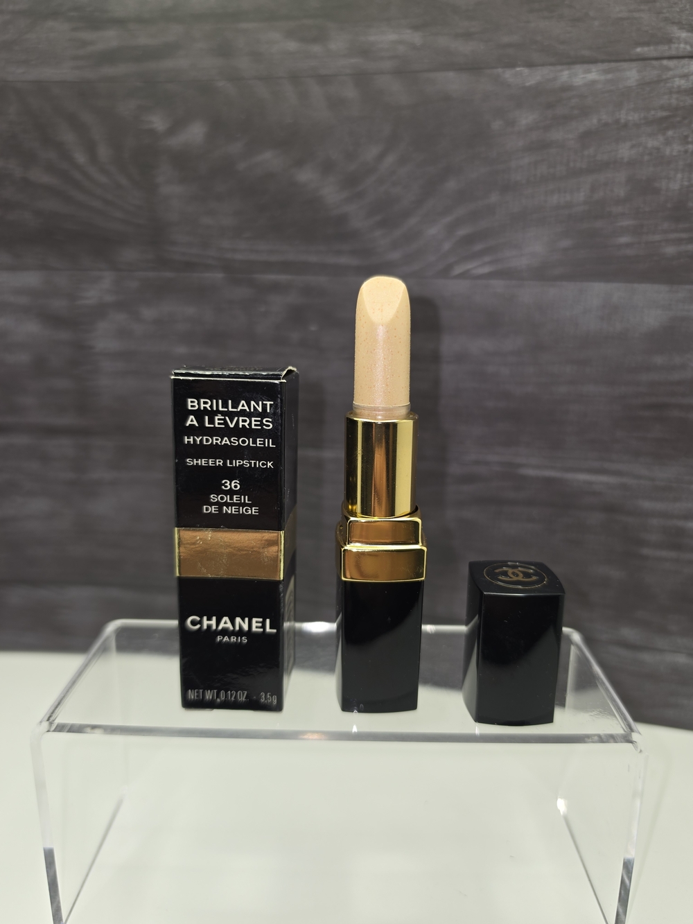 RARE CHANEL HYDRASOLEIL Lipstick 36 "Soleil De Neige"